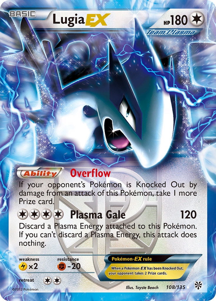 Plasma Storm Lugia EX #108/135